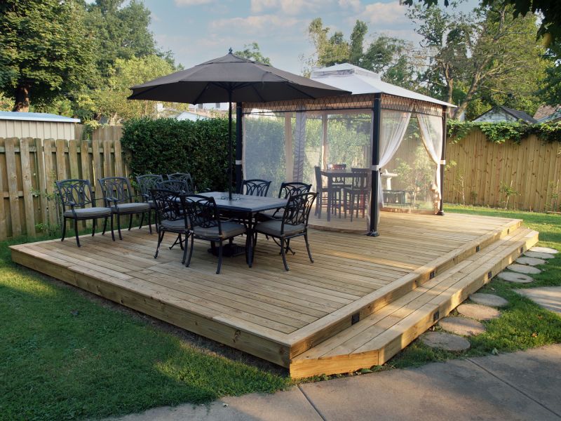 Backyard Deck with Seating